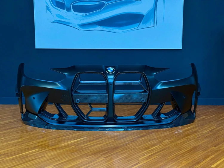 ZESTAW ZDERZAKA PRZEDNIEGO CARBON DOKŁADKA WLOTY AERO M3 G80 G81 M4 G82 G83