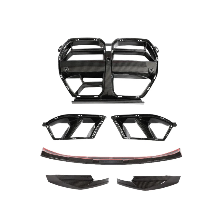 ZESTAW ZDERZAKA PRZEDNIEGO CARBON GRILL DOKŁADKA ACC M3 G80 G81 M4 G82 G83