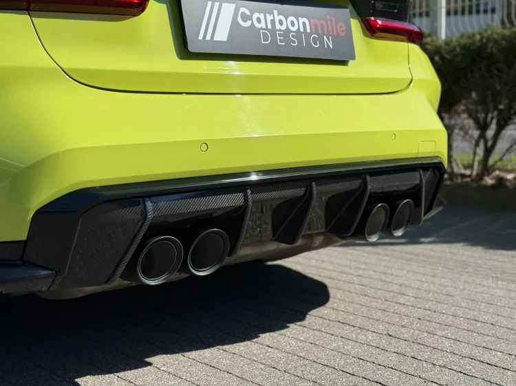 ZESTAW CARBON DYFUZOR WLOTY POWIETRZA BMW M3 G80 G81, M4 G82 G83