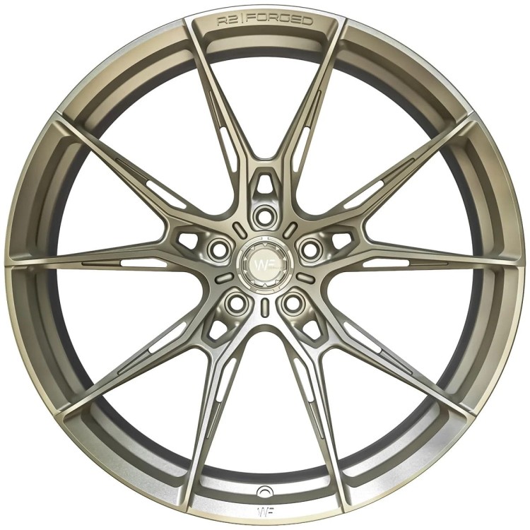 WHEELFORCE WHEELS MODEL: RACE.TWO 19X9 ET44 5X112 LIGHT GOLD