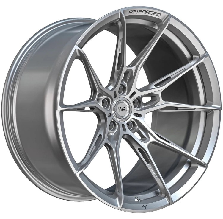WHEELFORCE WHEELS MODEL: RACE.TWO 19X9 ET44 5X112 FROZEN SILVER