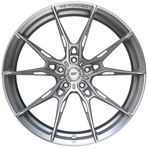 WHEELFORCE WHEELS MODEL: RACE.TWO 19X9 ET44 5X112 FROZEN SILVER