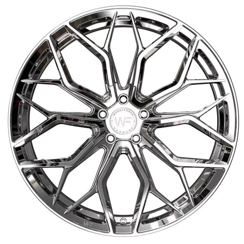 WHEELFORCE WHEELS MODEL: HE.1-FF 20X9 ET28 5X112 RHODIUM CHROM