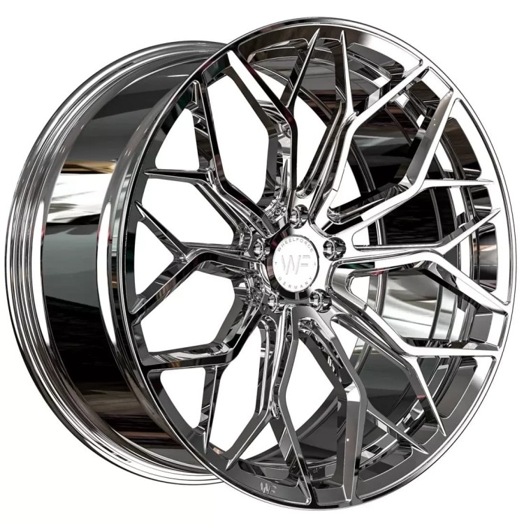 WHEELFORCE WHEELS MODEL: HE.1-FF 21X9.0 ET25 5X112 RHODIUM CHROM