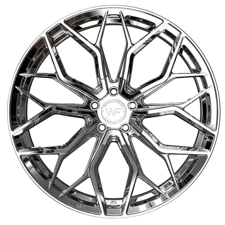 WHEELFORCE WHEELS MODEL: HE.1-FF 21X9.0 ET25 5X112 RHODIUM CHROM