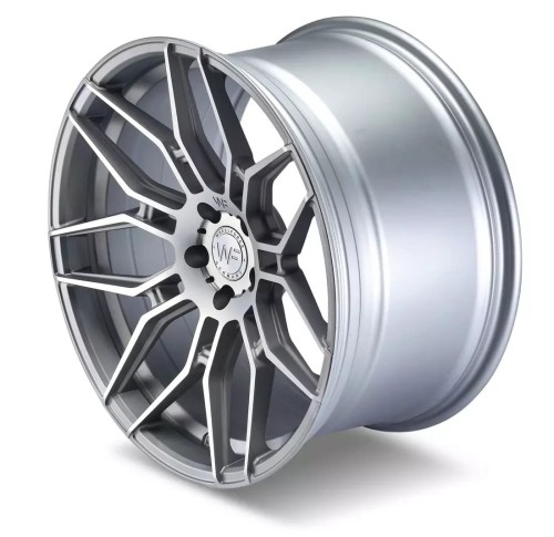 WHEELFORCE WHEELS MODEL: CF.2 FF 20X10 5X120 ET45 DC FROZEN CRYSTAL SILVER