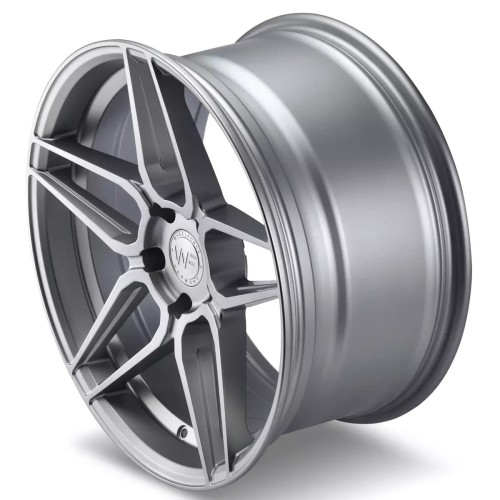 WHEELFORCE WHEELS MODEL: CF.1 RS 19X9.5 ET40 5X120 FROZEN SILVER