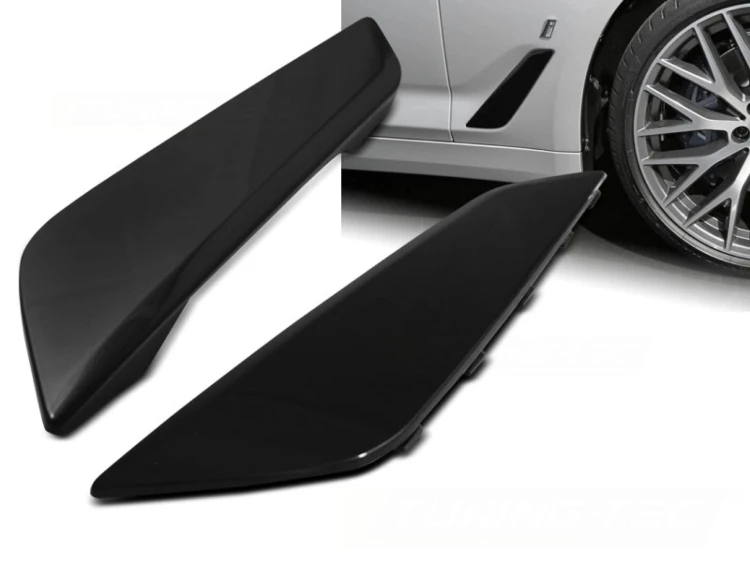 SPOILERY BŁOTNIKA GLOSSY BLACK BMW SERII 5 G30 G31 17-20