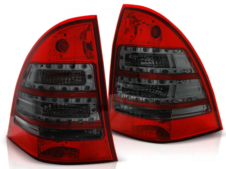 LAMPY TYLNE LIGHTS RED SMOKE MERCEDES C-KLASA W203 KOMBI 00-07