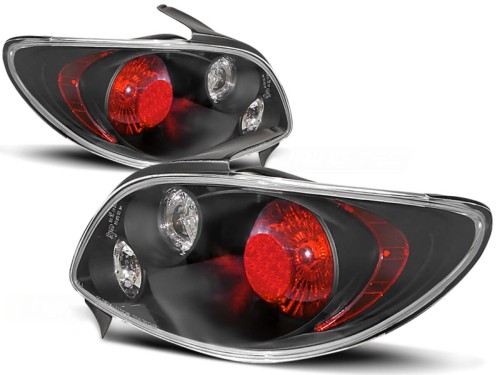 LAMPY TYLNE BLACK PEUGEOT 206 10.98-