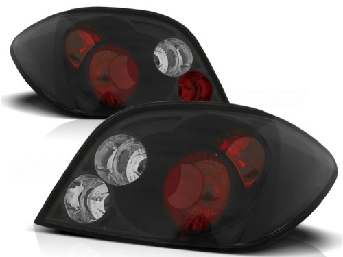 LAMPY TYLNE BLACK PEUGEOT 307 04.01-07