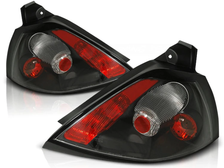 LAMPY TYLNE BLACK RENAULT MEGANE II 11.02-12.05