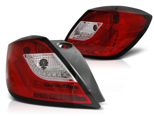 LAMPY TYLNE OPEL ASTRA H 03.04-09 3D RED WHITE LED