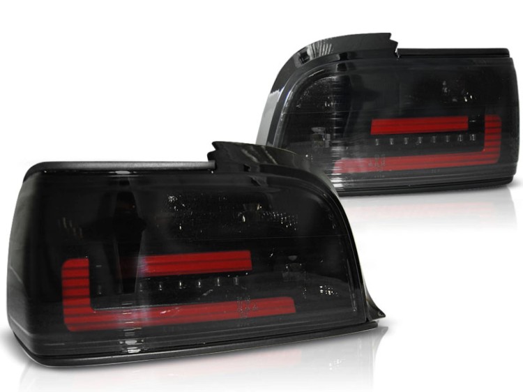 KOMPLET LAMP TYLNYCH DIODOWYCH BMW E36 LED BAR SMOKE COUPE/CABRIO