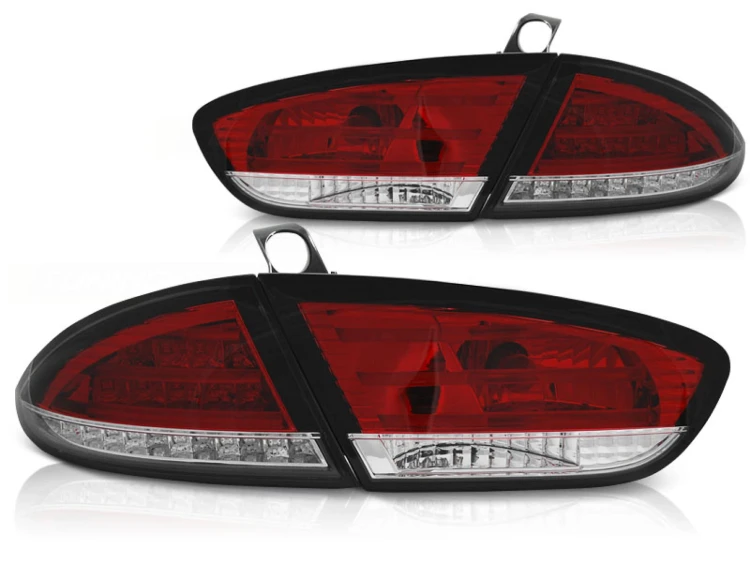 LAMPY TYLNE RED WHITE SEAT LEON 03.09-12 LED