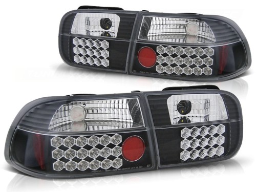 LAMPY TYLNE DIODOWE HONDA CIVIC 91-95 3D CZAR. LED