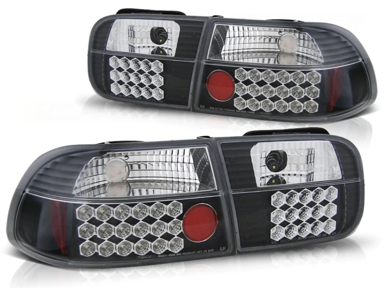 LAMPY TYLNE DIODOWE HONDA CIVIC 91-95 3D CZAR. LED