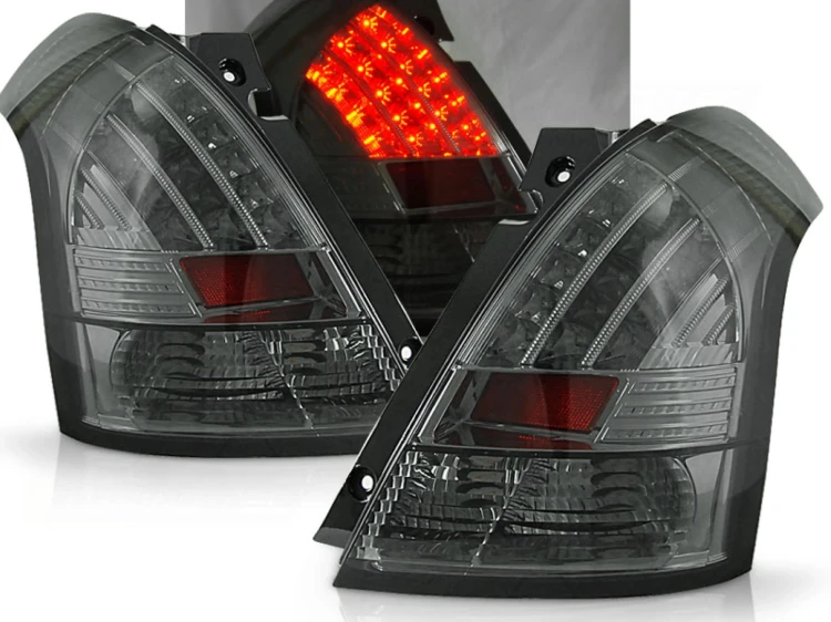 LAMPY TYLNE SUZUKI SWIFT 05-10 SMOKE LED