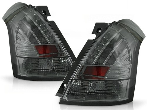 LAMPY TYLNE SUZUKI SWIFT 05-10 SMOKE LED