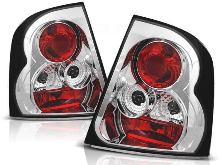 LAMPY TYLNE CHROME SKODA OCTAVIA 97-00 LIFTBACK