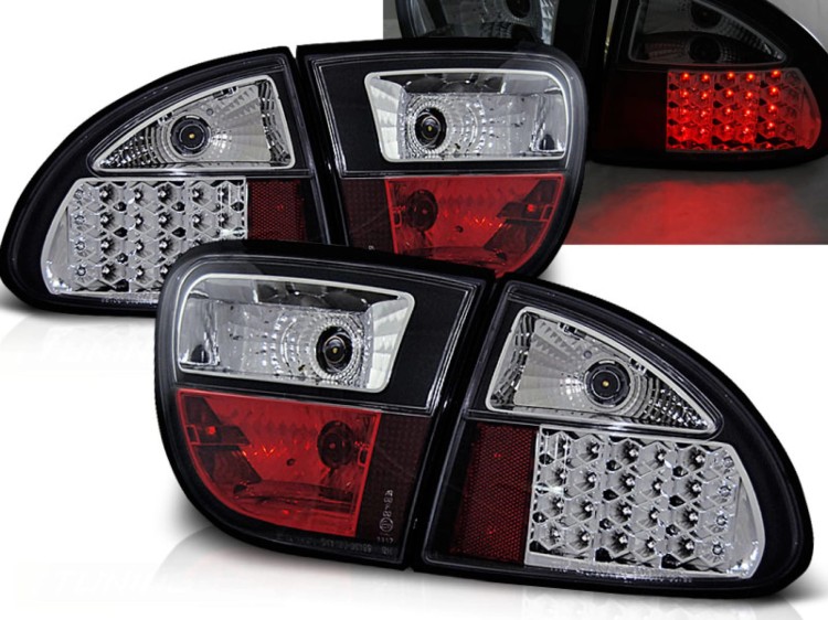 LAMPY TYLNE BLACK SEAT LEON 04.99-08.04 LED