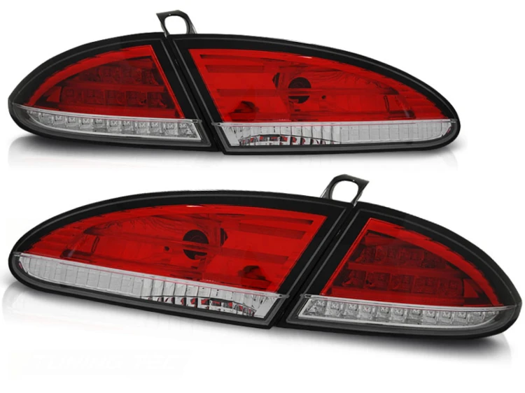 LAMPY TYLNE RED WHITE SEAT LEON 06.05-09 LED