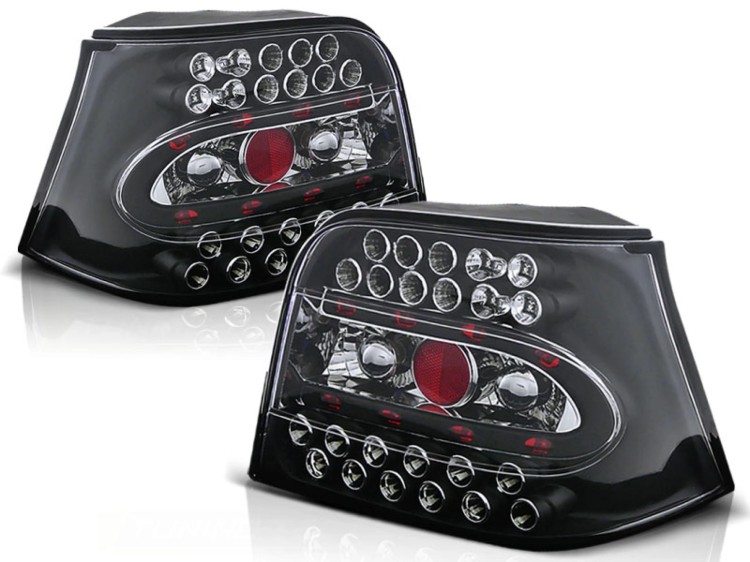 LAMPY TYLNE BLACK VW GOLF 4 09.97-09.03 LED