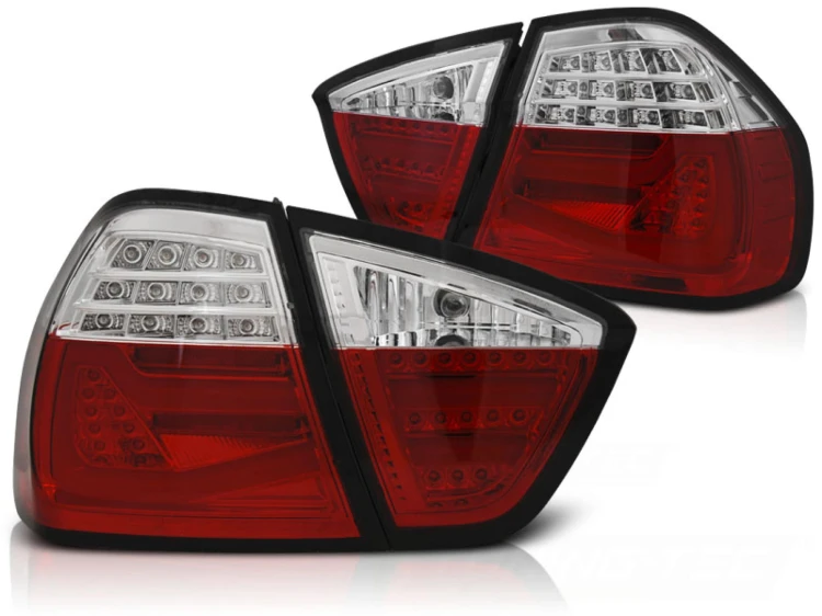 LAMPY TYLNE RED WHITE BMW SERII 3 E90 03.05-08.08 LED BAR