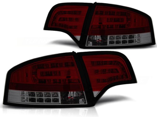 LAMPY TYLNE RED SMOKE AUDI A4 B7 11.04-03.08 SEDAN LED