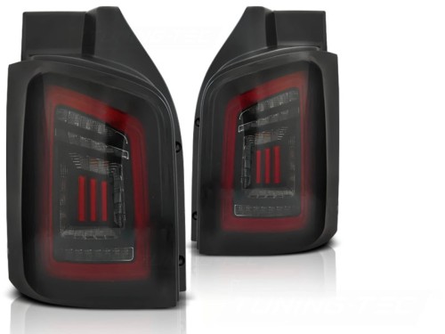 LAMPY TYLNE SMOKE BLACK RED VW T5 04.03-09 / 10-15 LED