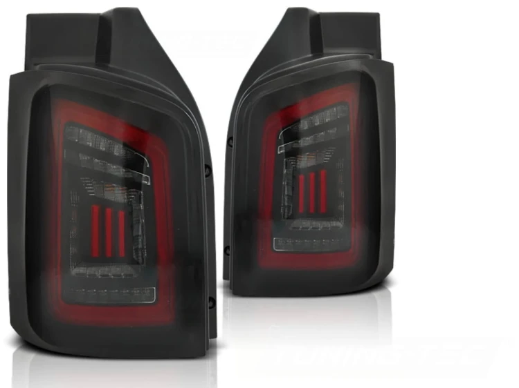 LAMPY TYLNE SMOKE BLACK RED VW T5 04.03-09 / 10-15 LED