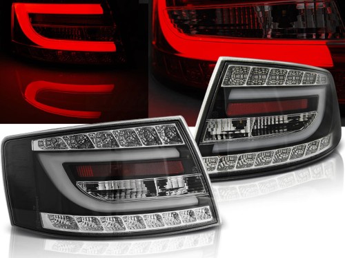 LAMPY TYLNE BLACK AUDI A6 C6 SEDAN 04.04-08 6PIN LED