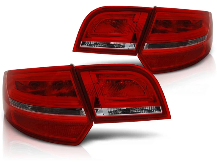 LAMPY TYLNE RED WHITE AUDI A3 8P 04-08 SPORTBACK LED