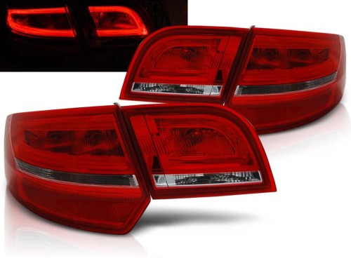 LAMPY TYLNE RED WHITE AUDI A3 8P 04-08 SPORTBACK LED