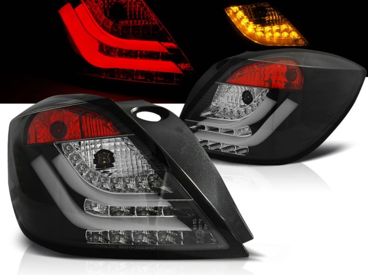 LAMPY TYLNE OPEL ASTRA H 03.04-09 3D BLACK LED