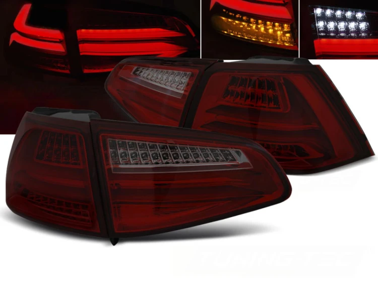 LAMPY TYLNE RED SMOKE VW GOLF 7 13-17 LED