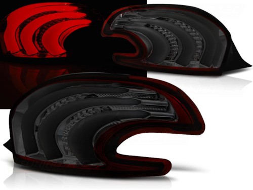 LAMPY TYLNE PEUGEOT 208 4.12-06.15 RED SMOKE LED