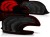LAMPY TYLNE PEUGEOT 208 4.12-06.15 RED SMOKE LED