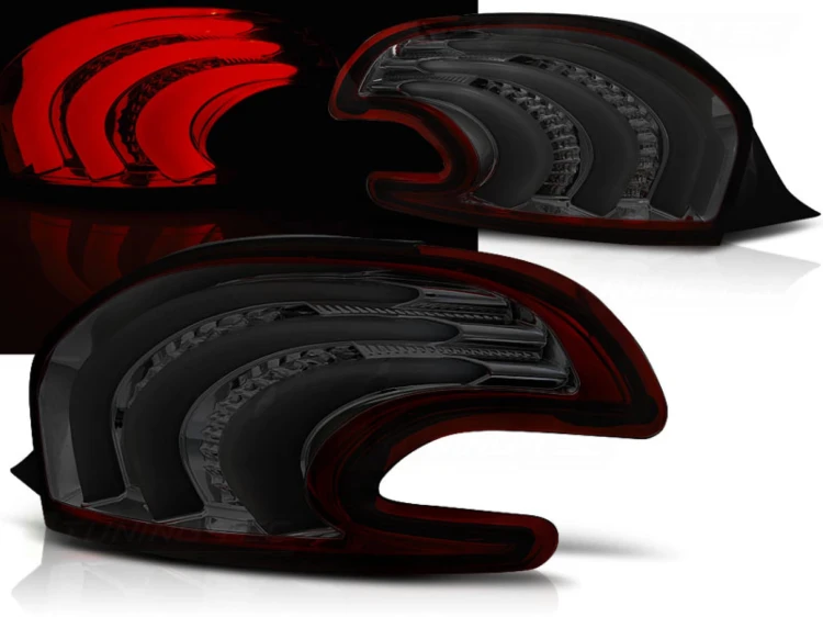 LAMPY TYLNE PEUGEOT 208 4.12-06.15 RED SMOKE LED