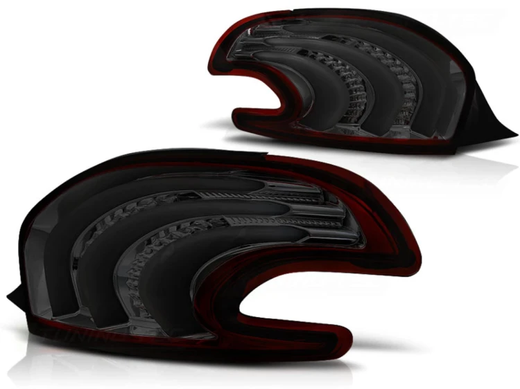 LAMPY TYLNE PEUGEOT 208 4.12-06.15 RED SMOKE LED