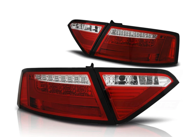 LAMPY TYLNE RED WHITE AUDI A5 07-06.11 LED