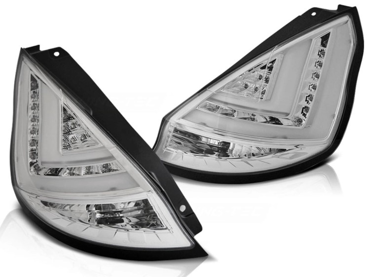 LAMPY TYLNE FORD FIESTA MK7 08-12 HATCHBACK CHROME LED BAR