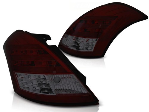 LAMPY TYLNE SUZUKI SWIFT V 10- RED SMOKE LED