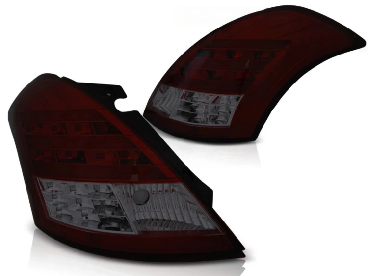 LAMPY TYLNE SUZUKI SWIFT V 10- RED SMOKE LED