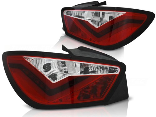 LAMPY TYLNE RED WHITE SEAT IBIZA 6J 3D 06.08-12