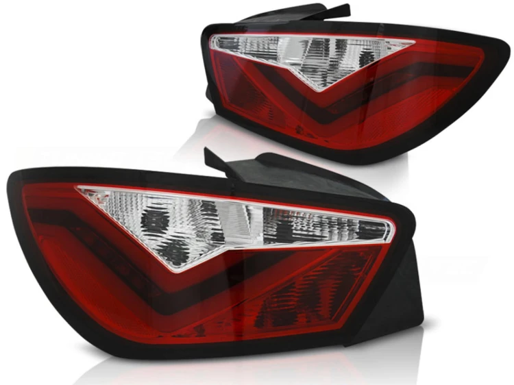 LAMPY TYLNE RED WHITE SEAT IBIZA 6J 3D 06.08-12