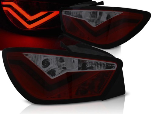 LAMPY TYLNE RED SMOKE SEAT IBIZA 6J 3D 06.08-12 LED