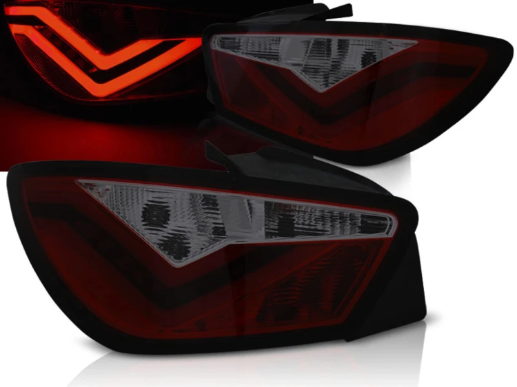 LAMPY TYLNE RED SMOKE SEAT IBIZA 6J 3D 06.08-12 LED