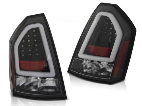 LAMPY TYLNE CHRYSLER 300C 05-08 BLACK LED BAR