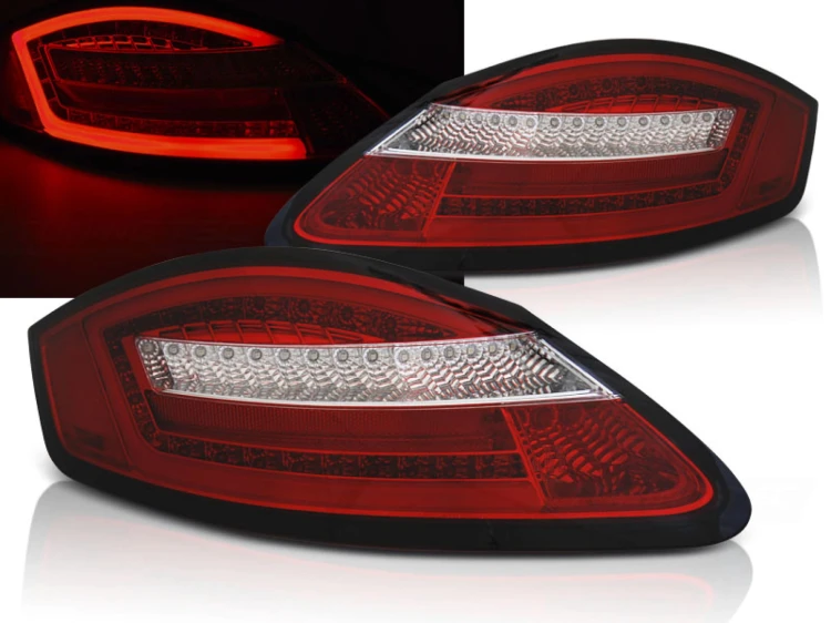 LAMPY TYLNE RED WHITE SEQ PORSCHE BOXSTER 987 CAYMAN 05-08